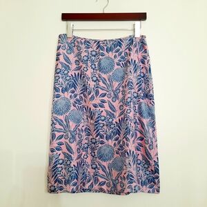 J. Crew x Abigail Borg silk a-line skirt 4 NWT